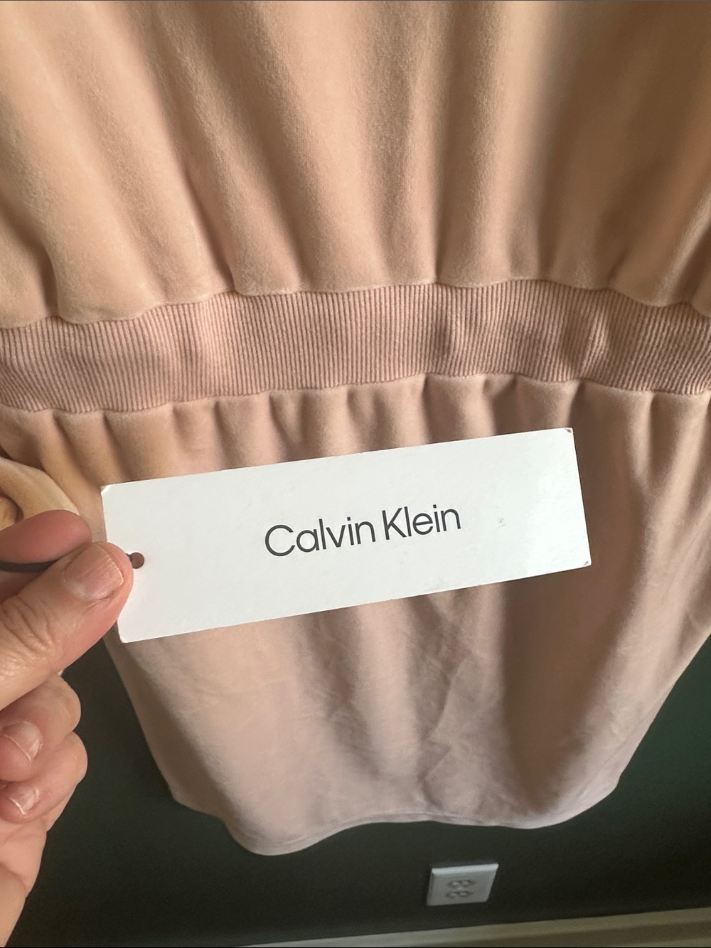 Calvin Klein Light Pink Hooded Mini Dress Size   Medium NWT - Picture 4 of 8